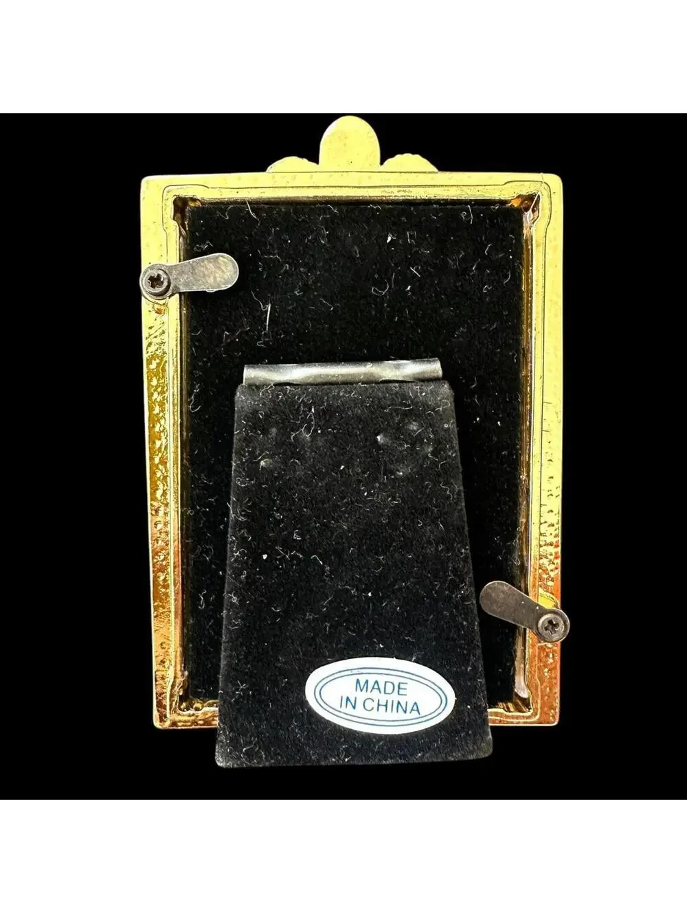 Harbor Town Industries Vintage Ornate Gold Tone Jeweled Picture Frame